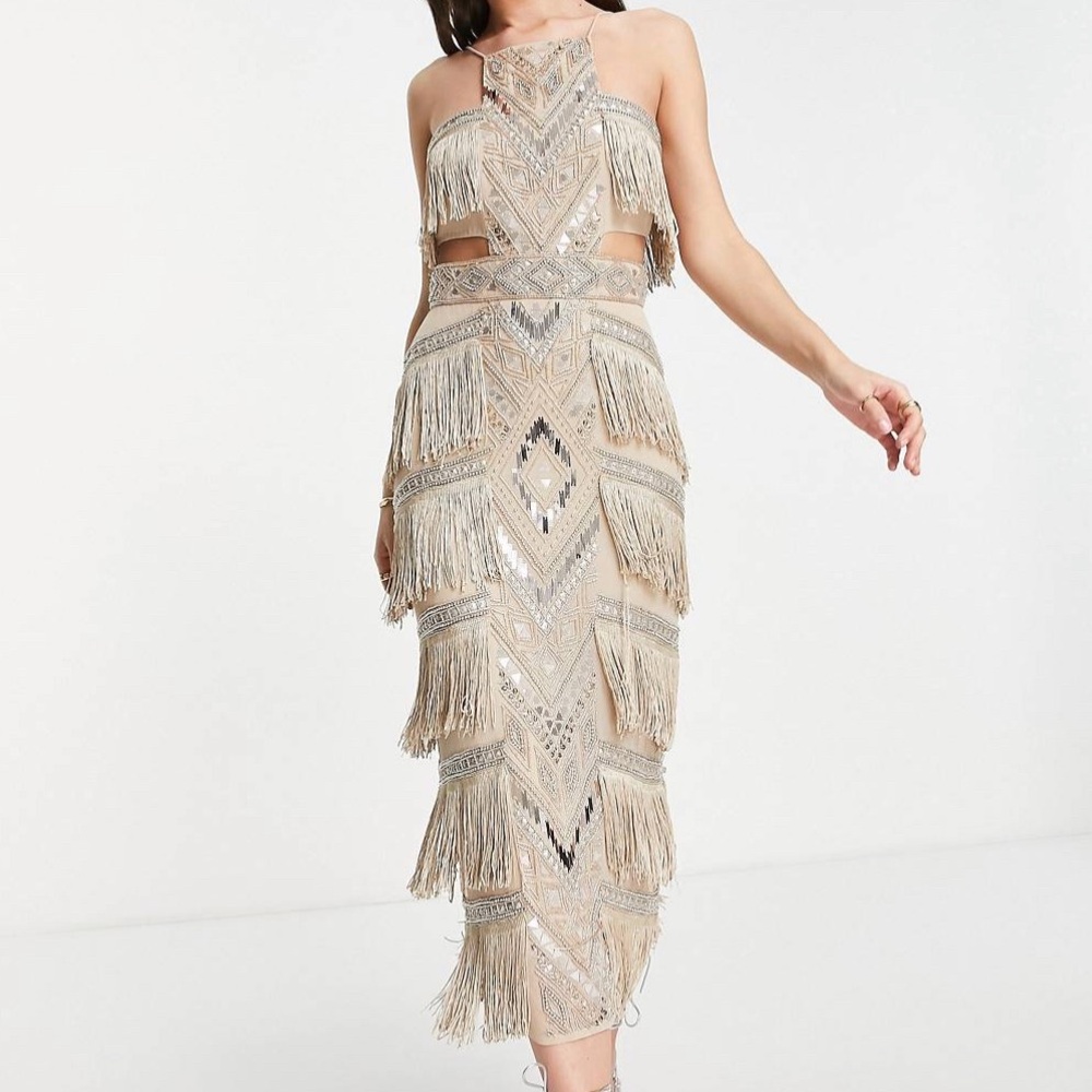 Fringe cocktail dress